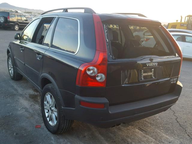 YV1CZ91H341093554 - 2004 VOLVO XC90 T6 BLACK photo 3