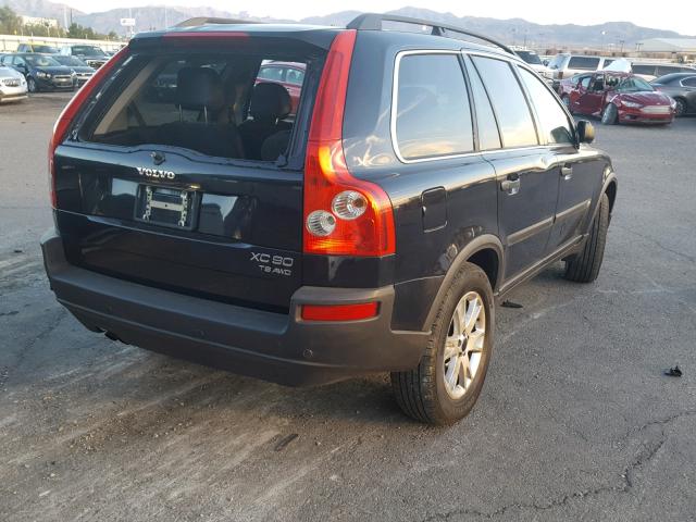 YV1CZ91H341093554 - 2004 VOLVO XC90 T6 BLACK photo 4