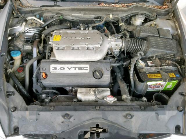 1HGCM66554A037411 - 2004 HONDA ACCORD EX SILVER photo 7