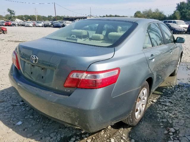 4T1BE46K57U723173 - 2007 TOYOTA CAMRY CE BLUE photo 4