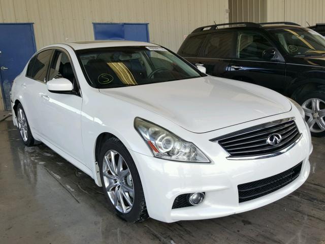 JN1CV6AP7AM202148 - 2010 INFINITI G37 BASE WHITE photo 1