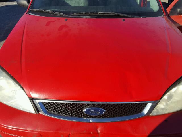 1FAFP34N47W222325 - 2007 FORD FOCUS ZX4 RED photo 7