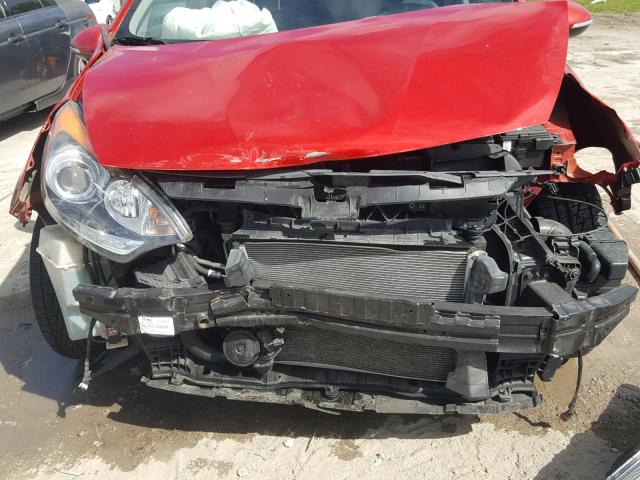 KNADN5A38C6032847 - 2012 KIA RIO EX RED photo 9