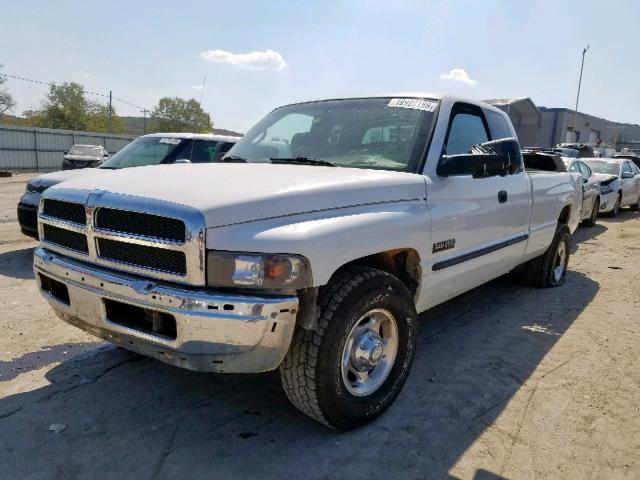 3B7KC2366YG154117 - 2000 DODGE RAM 2500 WHITE photo 2