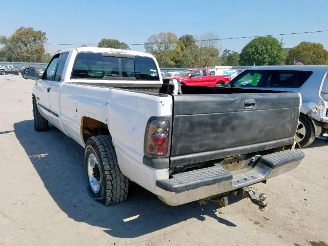 3B7KC2366YG154117 - 2000 DODGE RAM 2500 WHITE photo 3