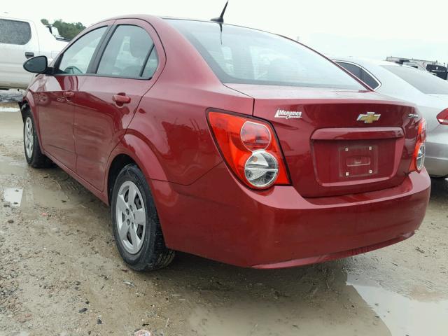 1G1JA5SH4D4156230 - 2013 CHEVROLET SONIC LS 红色 照片 3