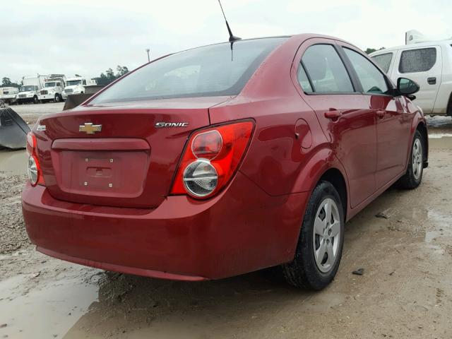 1G1JA5SH4D4156230 - 2013 CHEVROLET SONIC LS 红色 照片 4