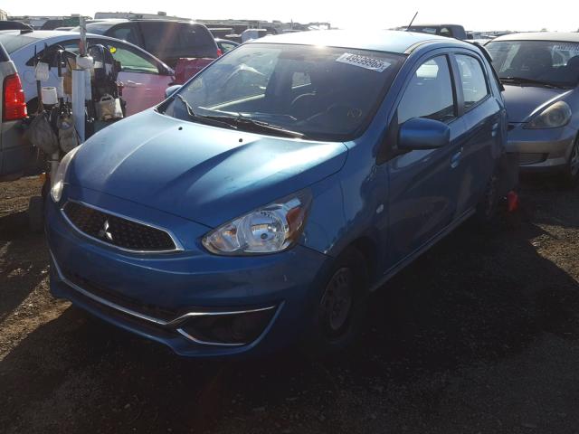 ML32A3HJ7HH004082 - 2017 MITSUBISHI MIRAGE ES BLUE photo 2