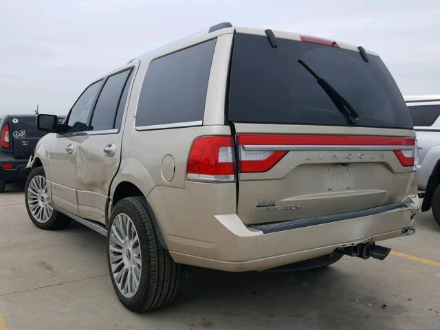 5LMJJ2KT4HEL03956 - 2017 LINCOLN NAVIGATOR Бежевый фото 3