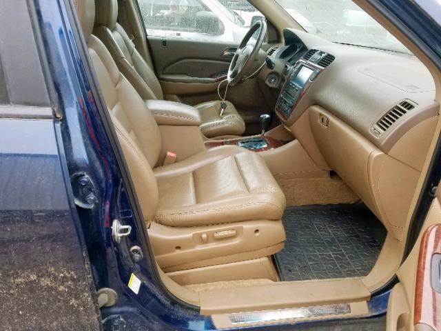 2HNYD18603H536267 - 2003 ACURA MDX TOURIN BLUE photo 5