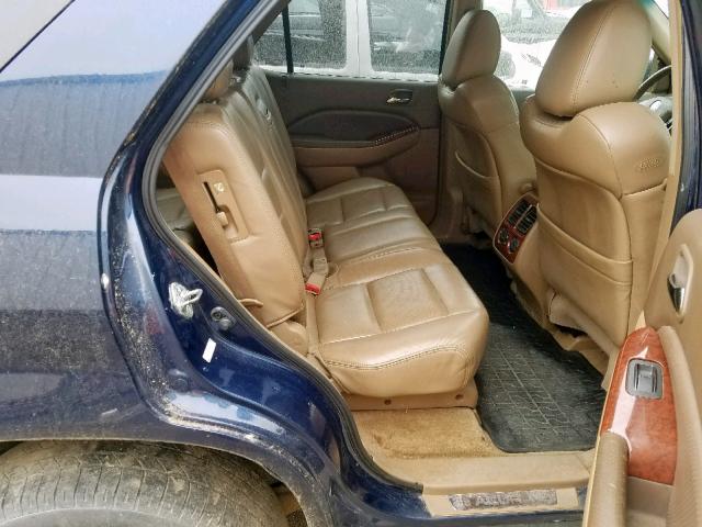 2HNYD18603H536267 - 2003 ACURA MDX TOURIN BLUE photo 6