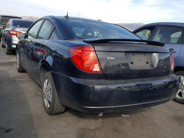 1G8AM18F77Z146628 - 2007 SATURN ION LEVEL BLACK photo 3
