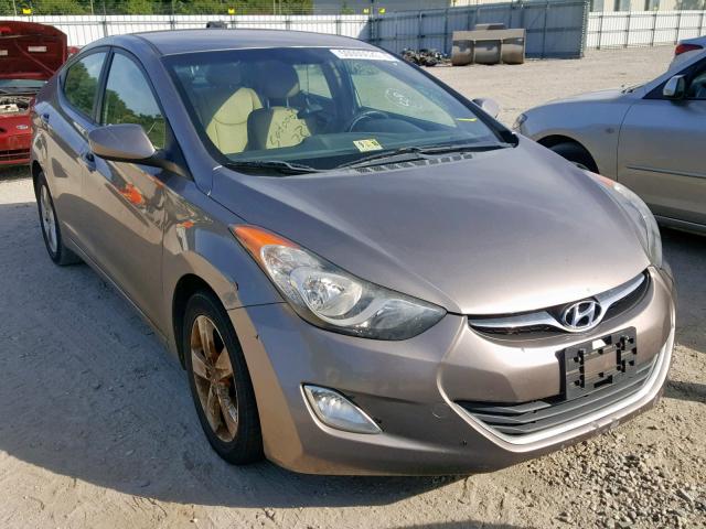 5NPDH4AE1CH086938 - 2012 HYUNDAI ELANTRA GL GRAY photo 1