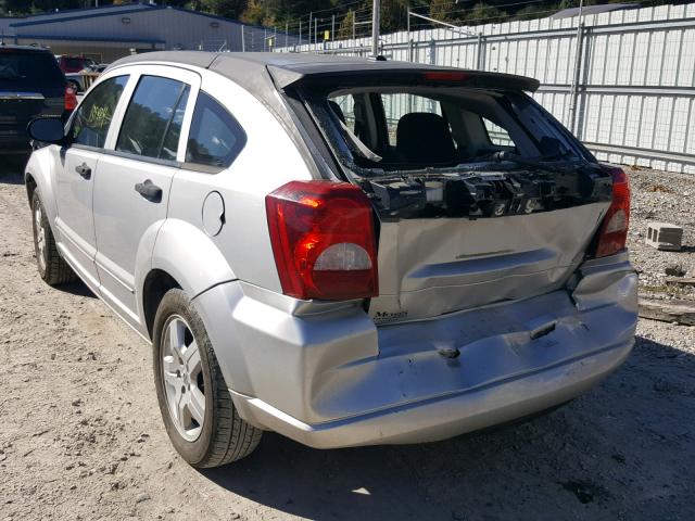 1B3HB48BX8D650017 - 2008 DODGE CALIBER SX SILVER photo 3