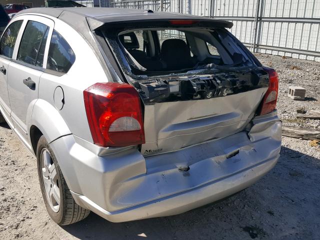 1B3HB48BX8D650017 - 2008 DODGE CALIBER SX SILVER photo 9