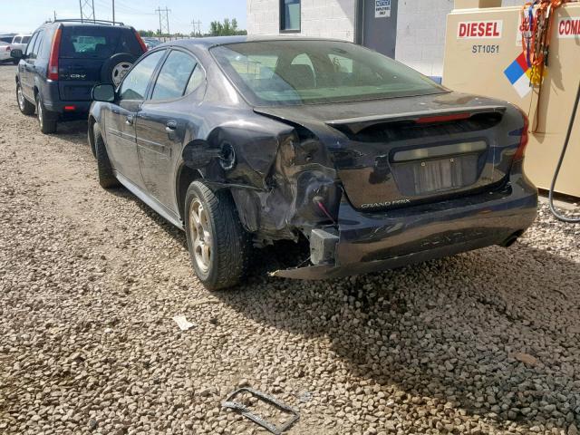 2G2WP552181172829 - 2008 PONTIAC GRAND PRIX BLACK photo 3