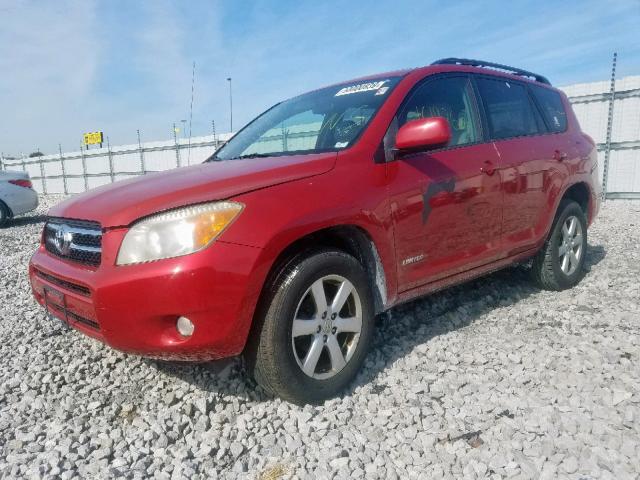 JTMBD31V876052184 - 2007 TOYOTA RAV4 LIMIT RED photo 2