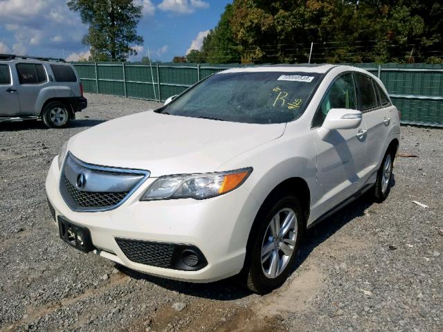 5J8TB3H34FL005914 - 2015 ACURA RDX WHITE photo 2