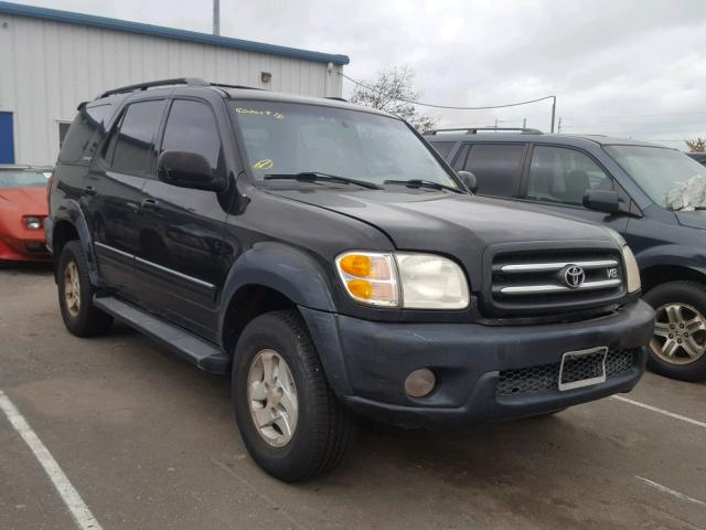 5TDBT48A81S010312 - 2001 TOYOTA SEQUOIA LI BLACK photo 1