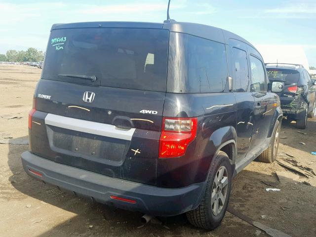 5J6YH2H78AL001979 - 2010 HONDA ELEMENT EX BLACK photo 4