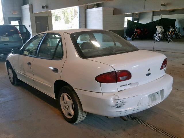 1G1JC524327269203 - 2002 CHEVROLET CAVALIER B WHITE photo 3