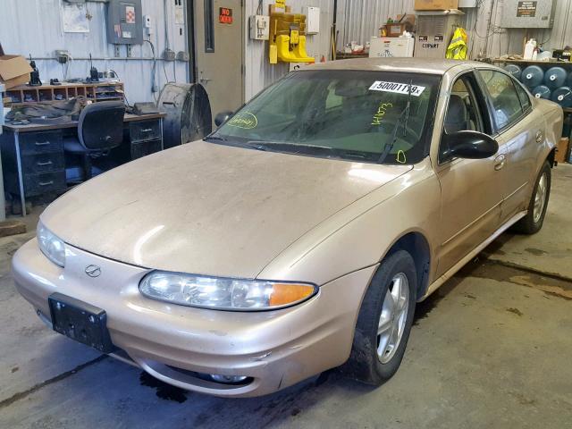 1G3NL52E53C308349 - 2003 OLDSMOBILE ALERO GL TAN photo 2