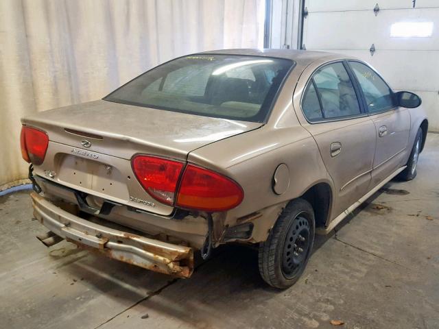 1G3NL52E53C308349 - 2003 OLDSMOBILE ALERO GL TAN photo 4