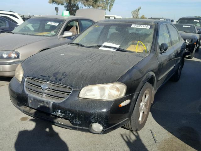 JN1CA31D81T806796 - 2001 NISSAN MAXIMA GXE BLACK photo 2