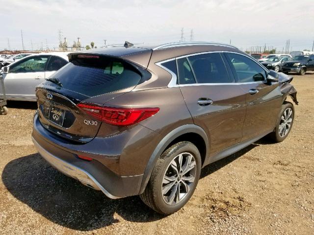 SJKCH5CR9HA023549 - 2017 INFINITI QX30 BASE BROWN photo 4