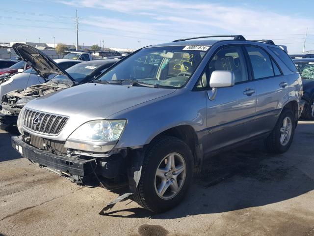 JTJGF10U030150889 - 2003 LEXUS RX 300 SILVER photo 2