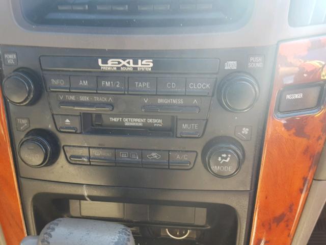 JTJGF10U030150889 - 2003 LEXUS RX 300 SILVER photo 9