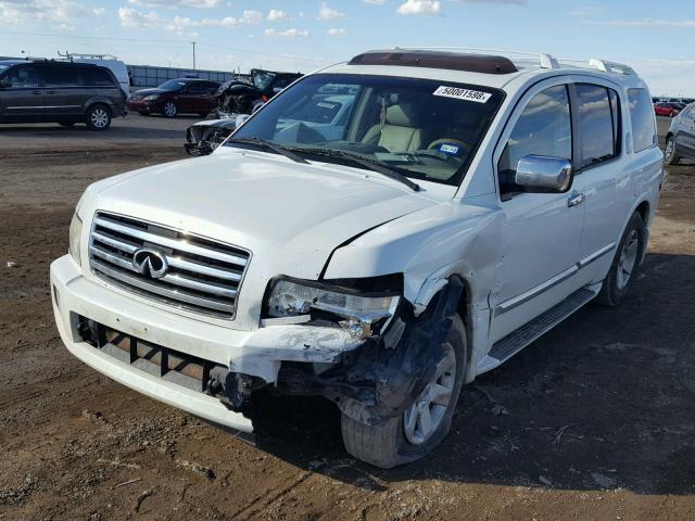 5N3AA08A25N803369 - 2005 INFINITI QX56 WHITE photo 2