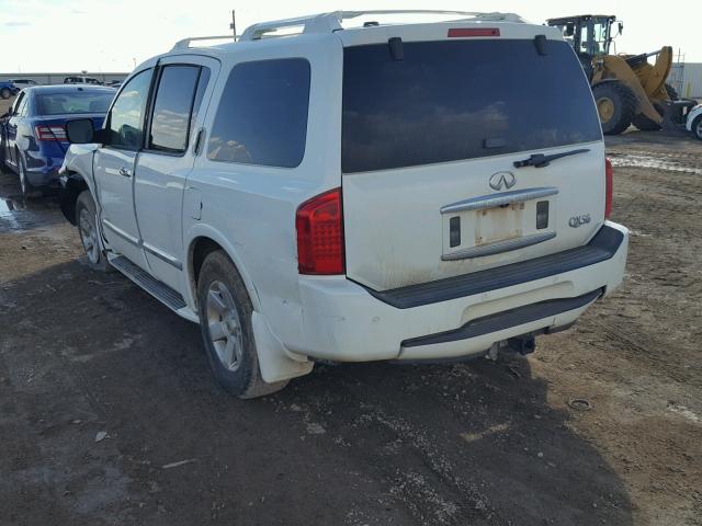 5N3AA08A25N803369 - 2005 INFINITI QX56 WHITE photo 3