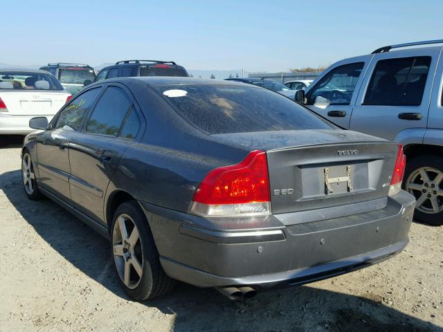 YV1RH527362530042 - 2006 VOLVO S60 R GRAY photo 3