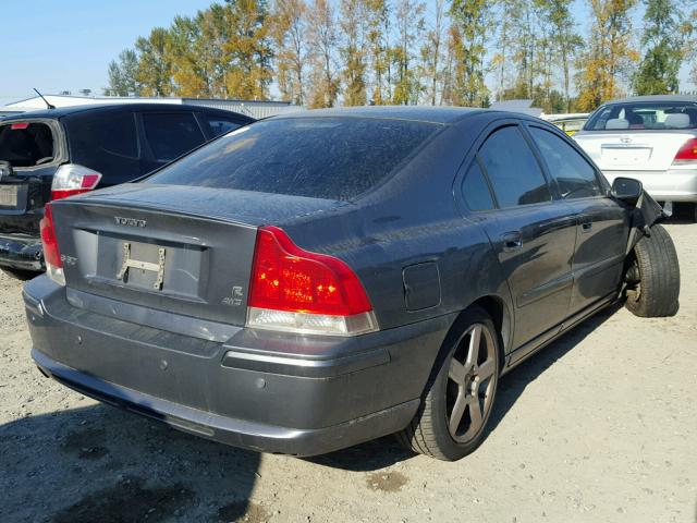 YV1RH527362530042 - 2006 VOLVO S60 R GRAY photo 4