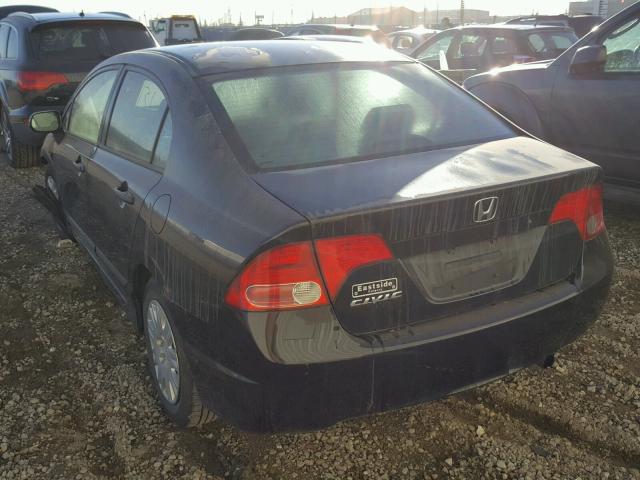 1HGFA16316L804833 - 2006 HONDA CIVIC DX V BLACK photo 3