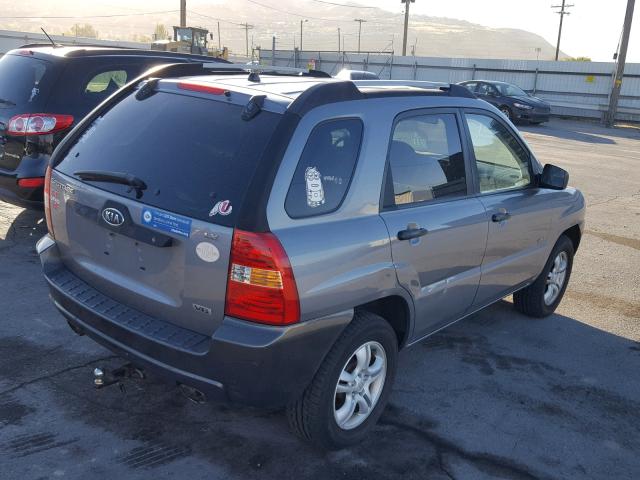 KNDJE723567179027 - 2006 KIA NEW SPORTA GRAY photo 4