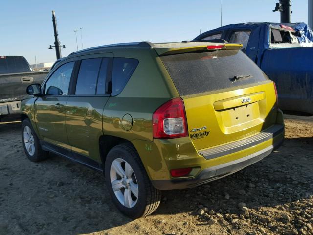 1C4NJDAB0CD554680 - 2012 JEEP COMPASS BA GREEN photo 3