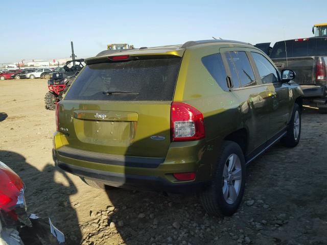 1C4NJDAB0CD554680 - 2012 JEEP COMPASS BA GREEN photo 4