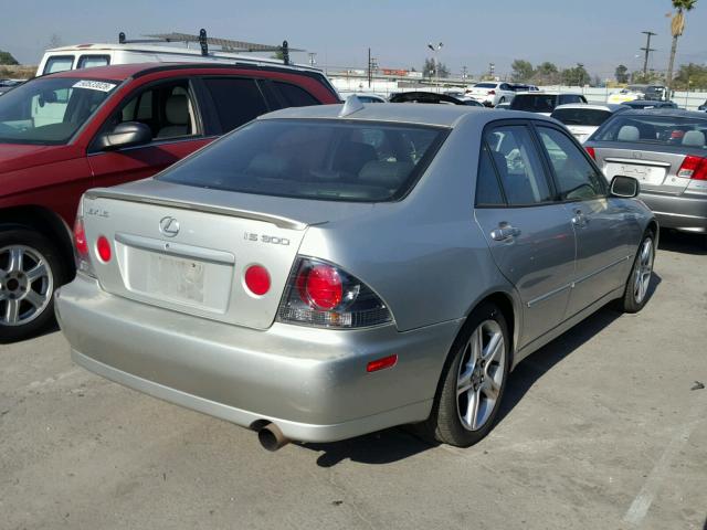 JTHBD192450095417 - 2005 LEXUS IS 300 SILVER photo 4