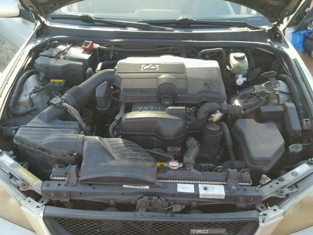 JTHBD192450095417 - 2005 LEXUS IS 300 SILVER photo 7