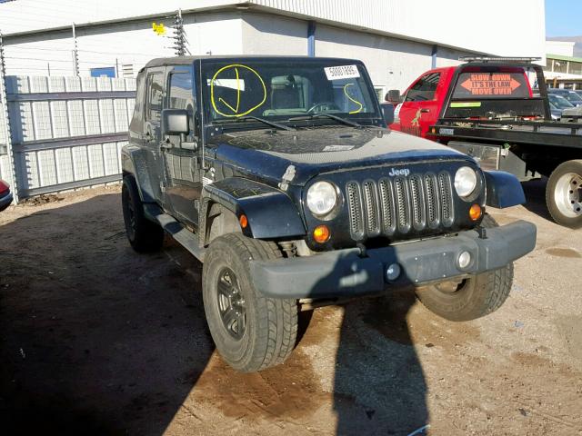 1J4GA59117L219198 - 2007 JEEP WRANGLER S BLACK photo 1