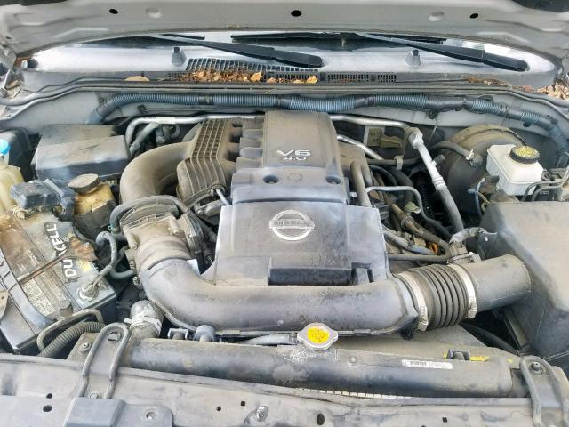 1N6AD0ER9AC423771 - 2010 NISSAN FRONTIER C GRAY photo 7