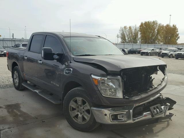 1N6AA1E52HN519008 - 2017 NISSAN TITAN SV BROWN photo 1