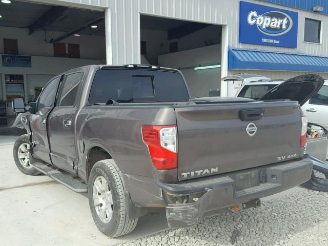 1N6AA1E52HN519008 - 2017 NISSAN TITAN SV BROWN photo 3