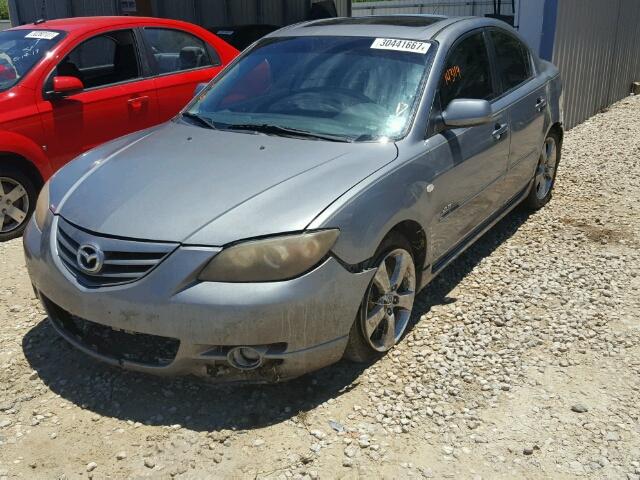 JM1BK323651276664 - 2005 MAZDA 3 S GRAY photo 2