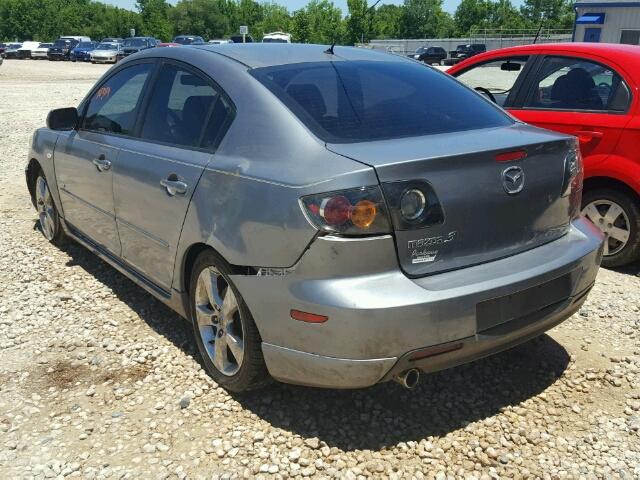 JM1BK323651276664 - 2005 MAZDA 3 S GRAY photo 3