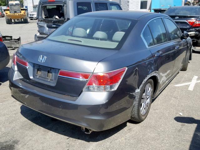 1HGCP2F4XCA175290 - 2012 HONDA ACCORD LXP GRAY photo 4