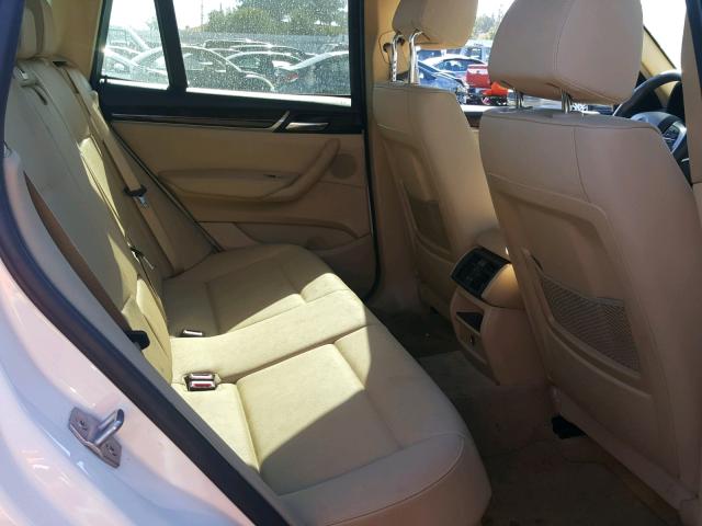 5UXWZ7C58G0R31998 - 2016 BMW X3 SDRIVE2 WHITE photo 6