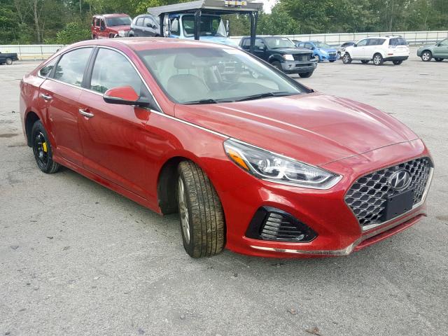 5NPE34AF1KH784850 - 2019 HYUNDAI SONATA LIM RED photo 1